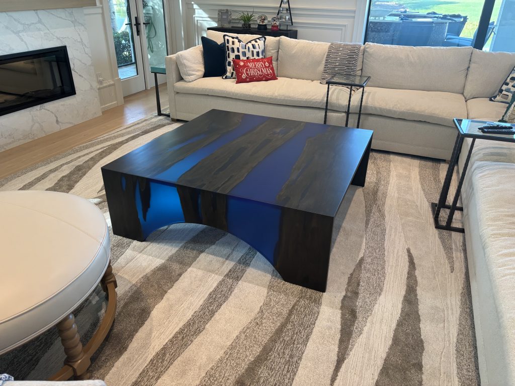 Epoxy River Table Naples Live Edge Wood