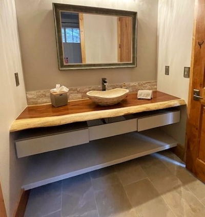 Live Edge Wood vanity countertop Naples Live Edge Wood